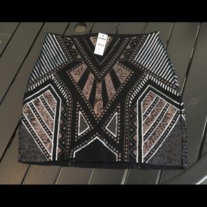 Express Sequin Skirt Size Medium